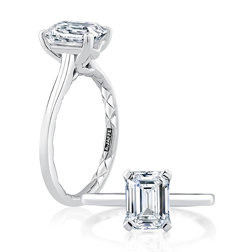 Quilted Solitaire Engagement Ring - Image 4