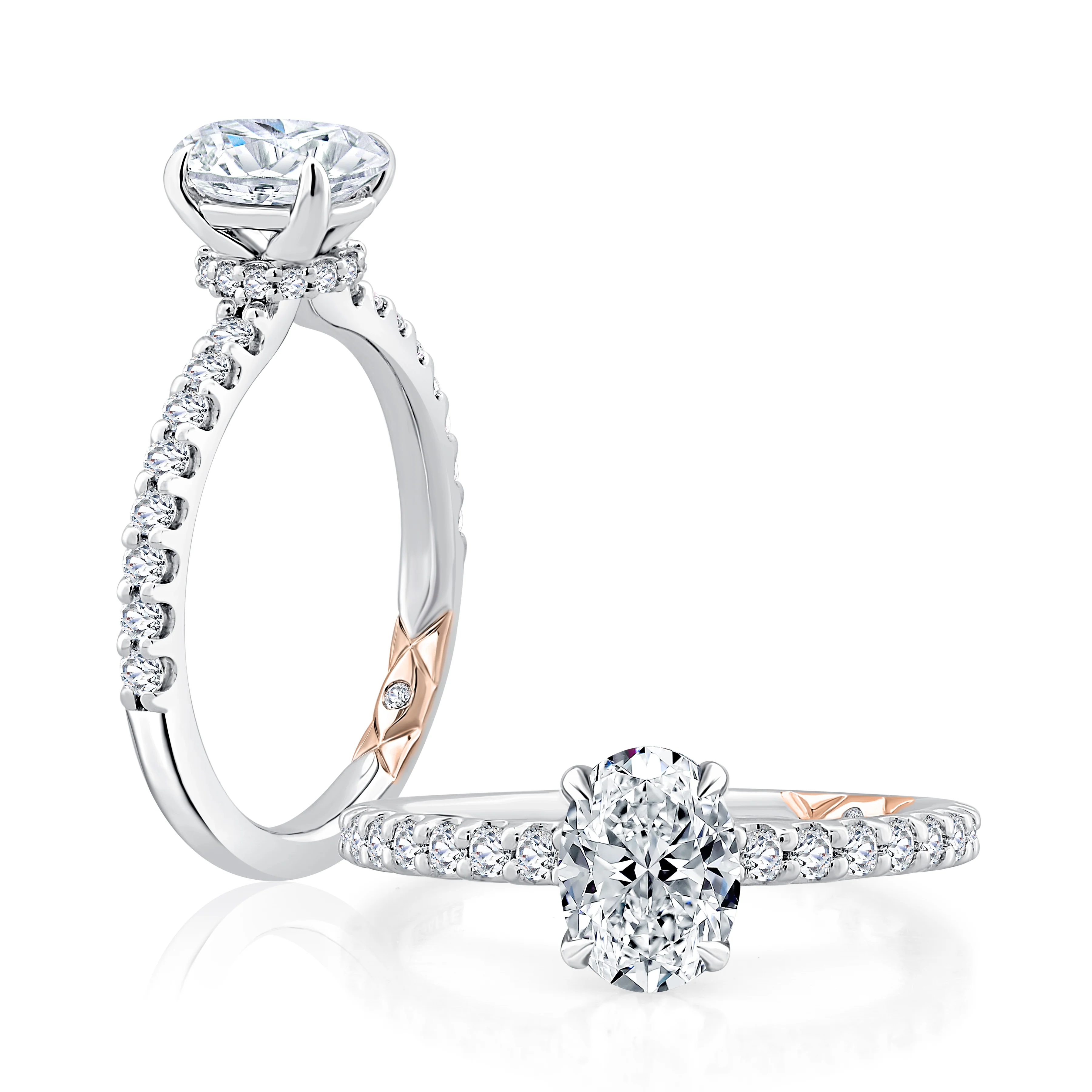 Hidden Halo Engagement Ring - Image 3