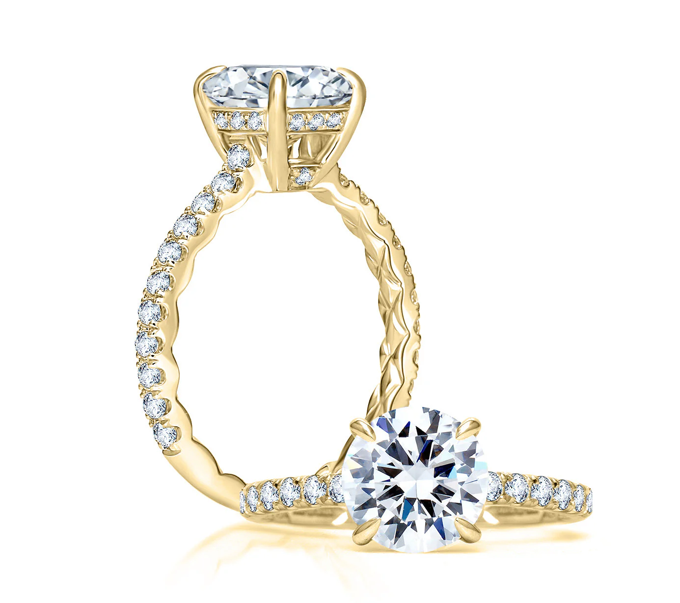 Quilted Classic Engagement Ring - Image 4
