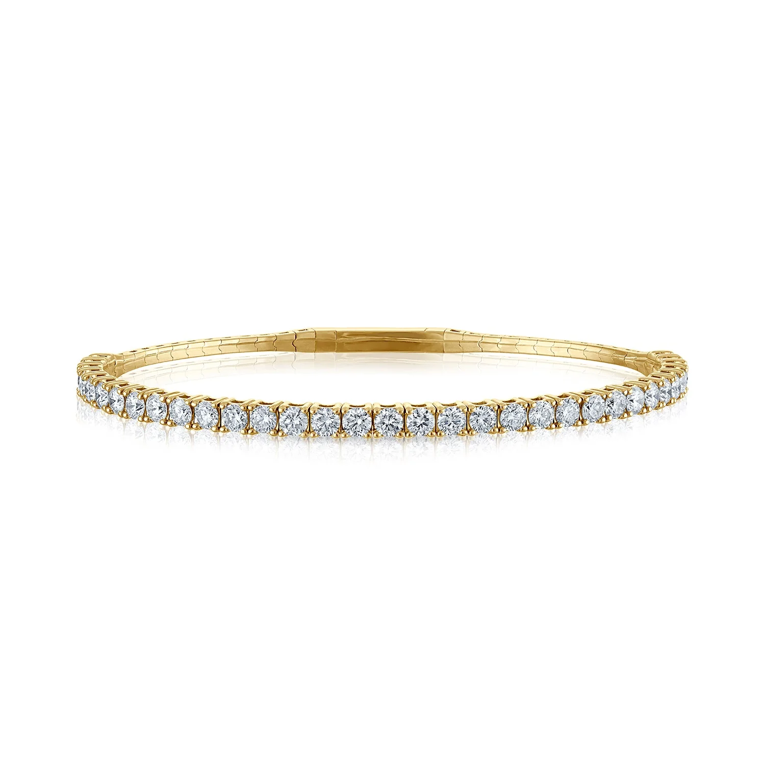 4.00CT Diamond Flex Bangle - Image 4