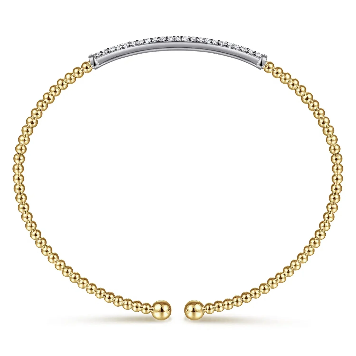 Bujukan Diamond Bar Split Cuff Bracelet - Image 3