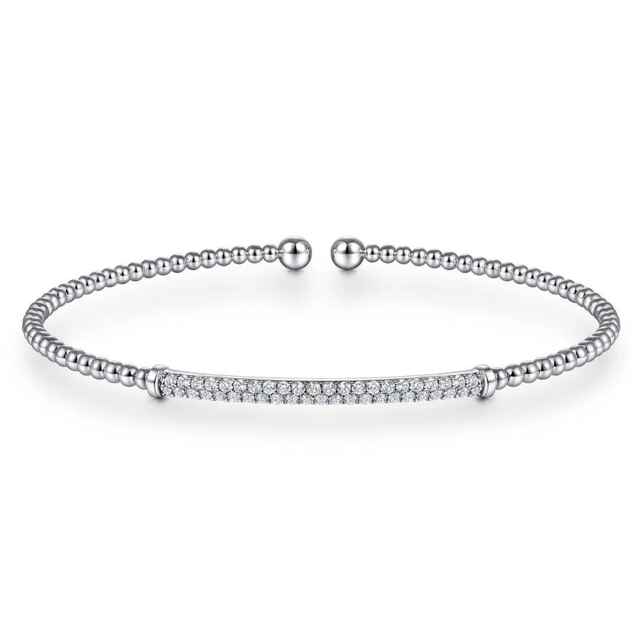 Bujukan Diamond Bar Split Cuff Bracelet - Image 4
