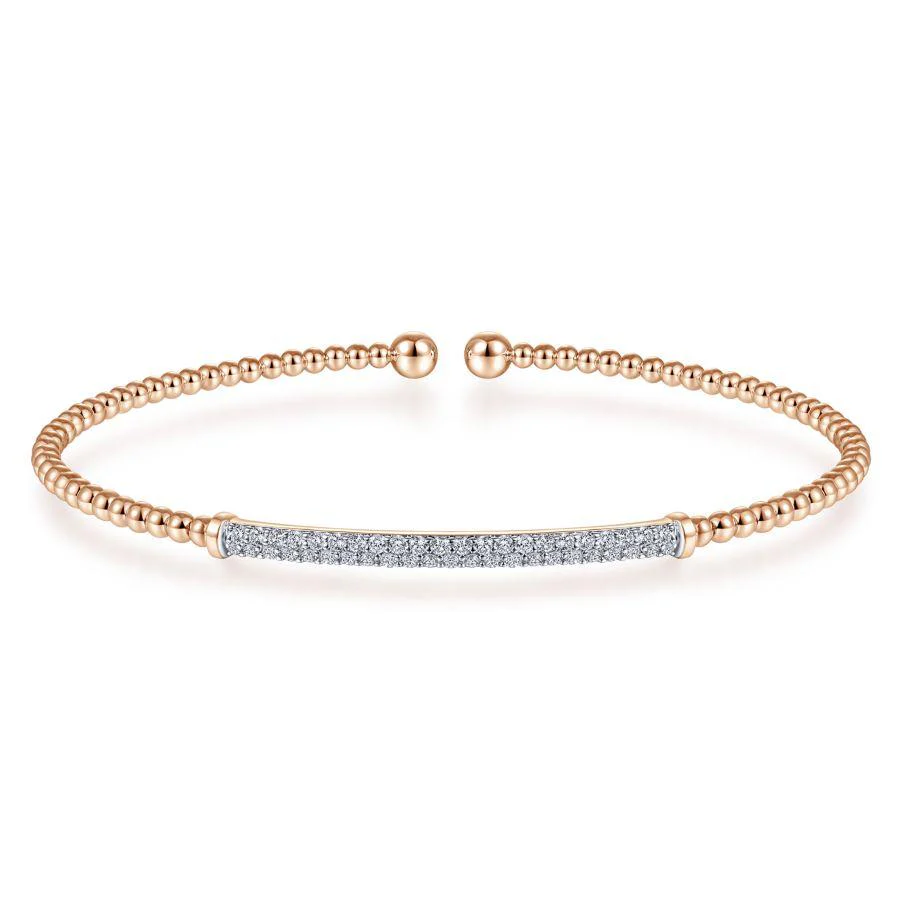 Bujukan Diamond Bar Split Cuff Bracelet - Image 7