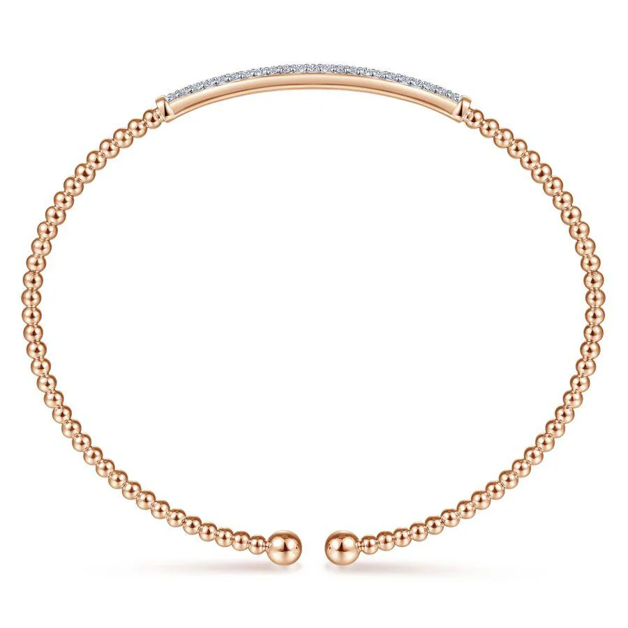 Bujukan Diamond Bar Split Cuff Bracelet - Image 9