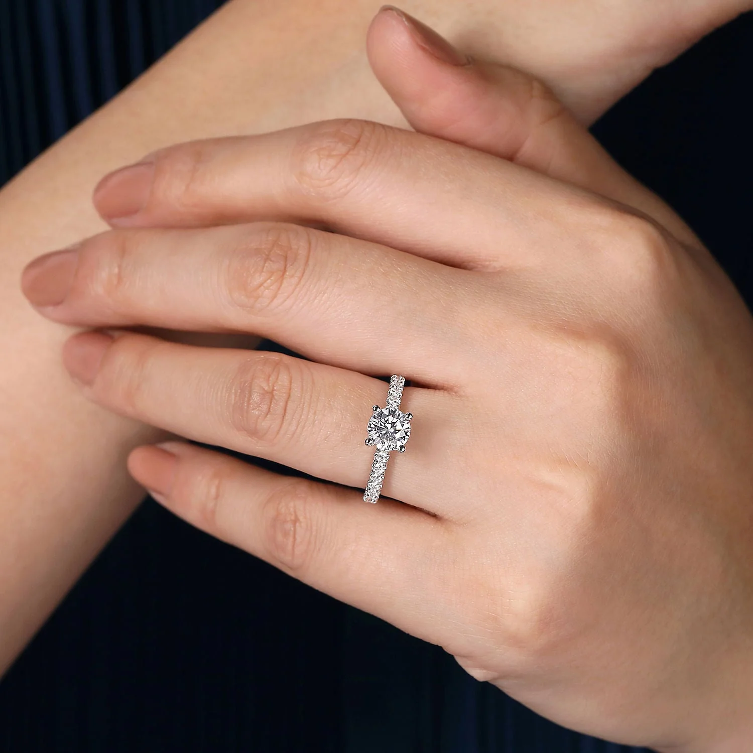 Classic Diamond Engagement Ring - Image 5