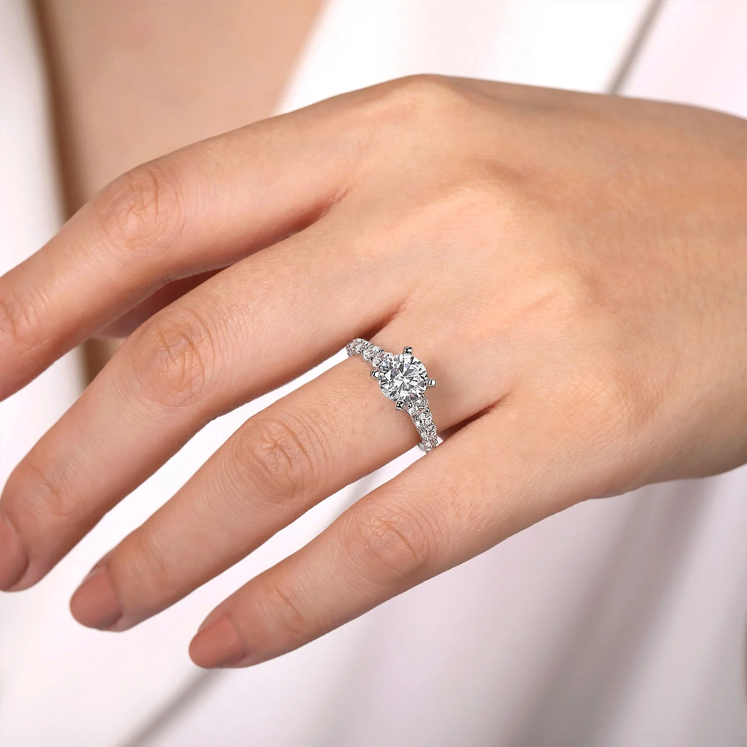 Classic Diamond Engagement Ring - Image 11