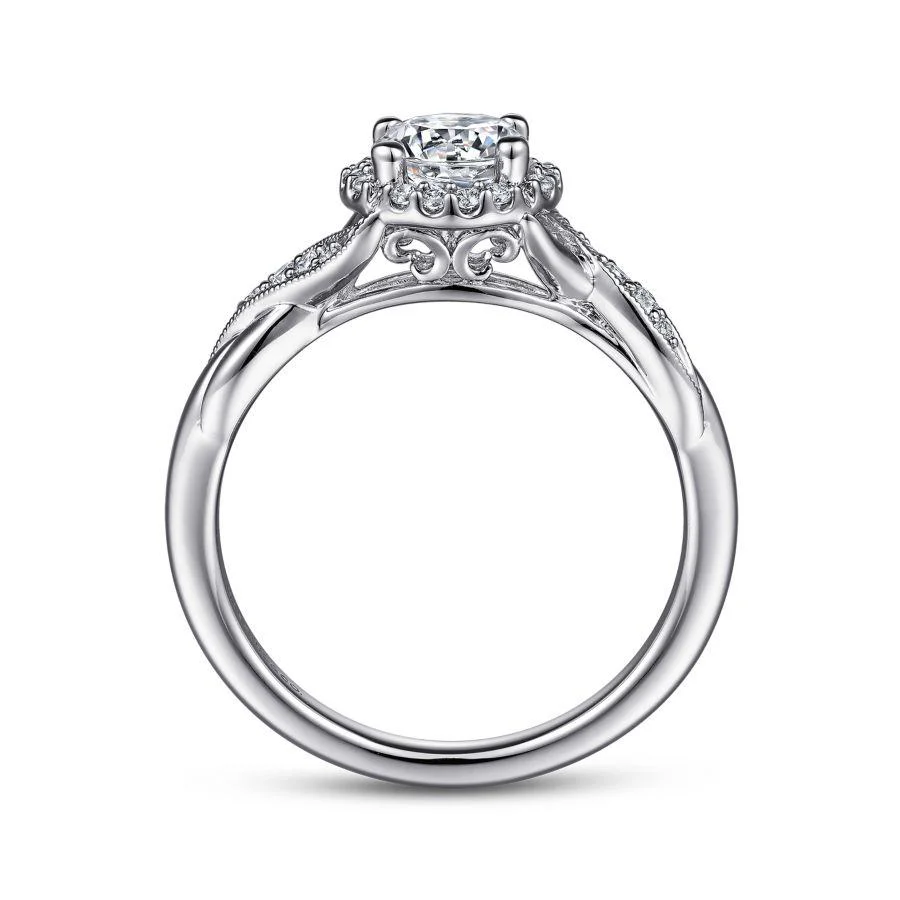 Twisted Diamond Engagement Ring - Image 3