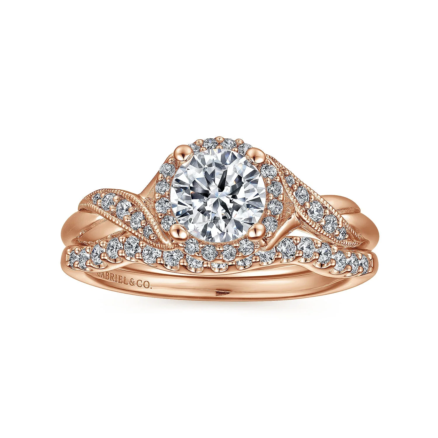 Twisted Diamond Engagement Ring - Image 9