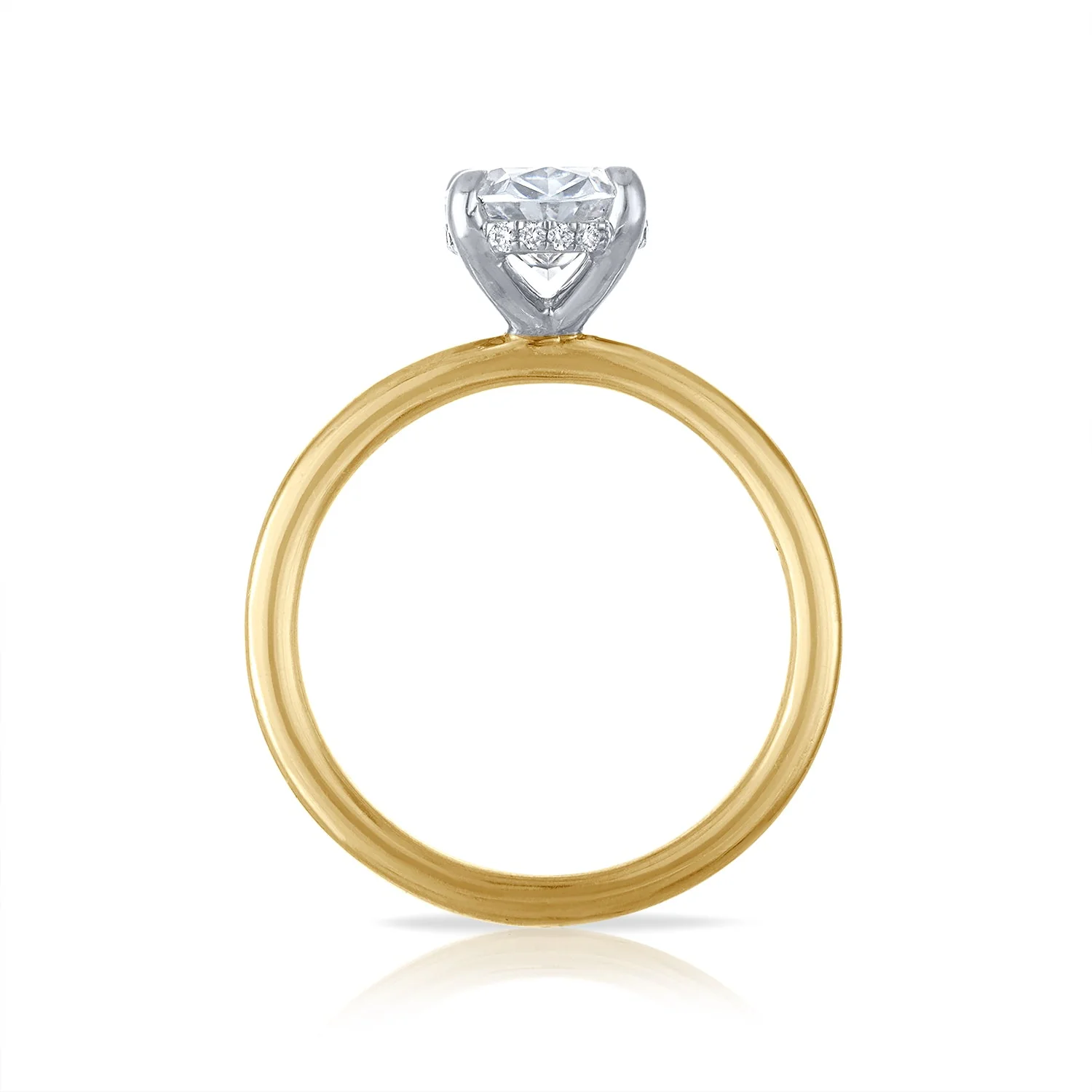 Hidden Halo Solitaire Engagement Ring - Image 3