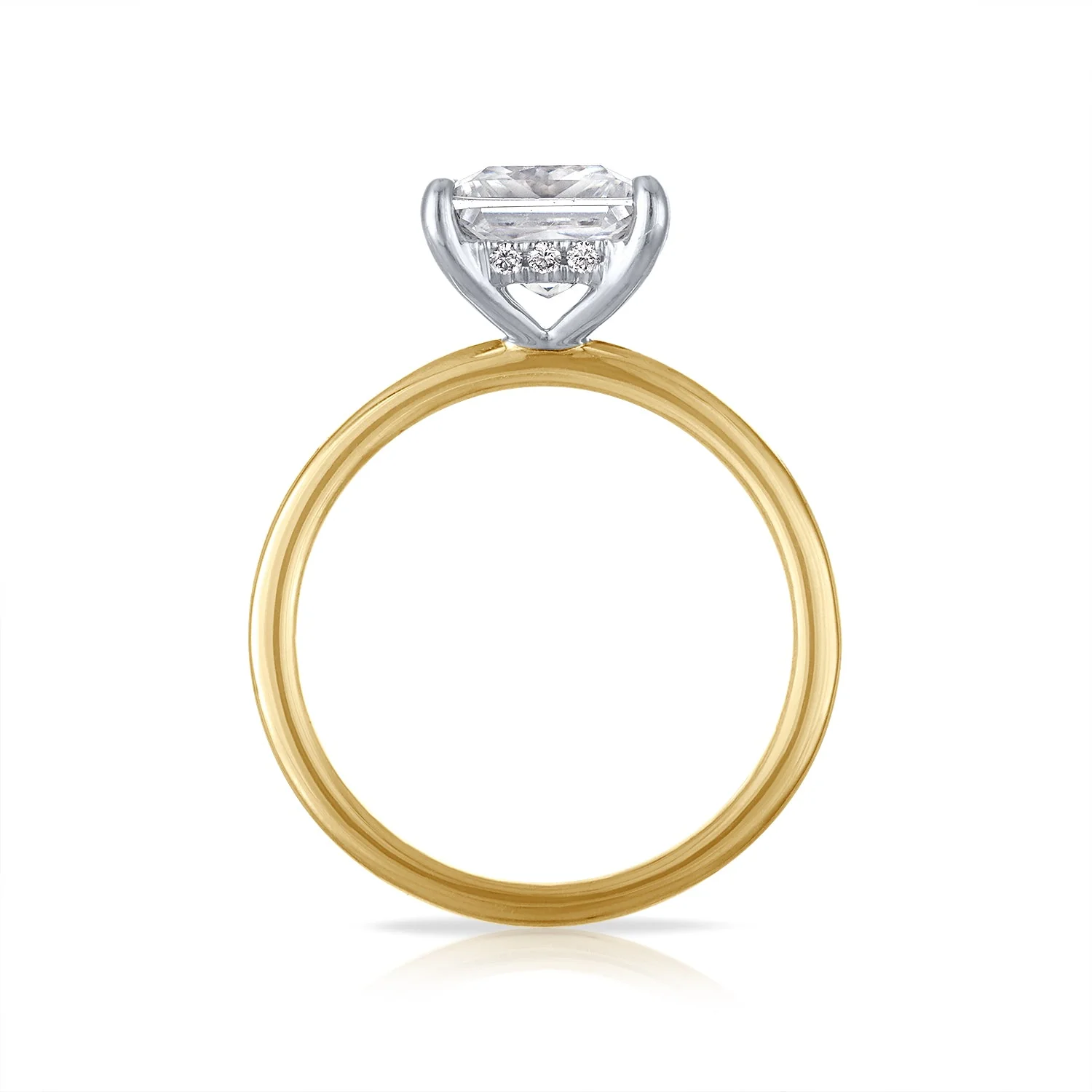 Hidden Halo Solitaire Engagement Ring - Image 3