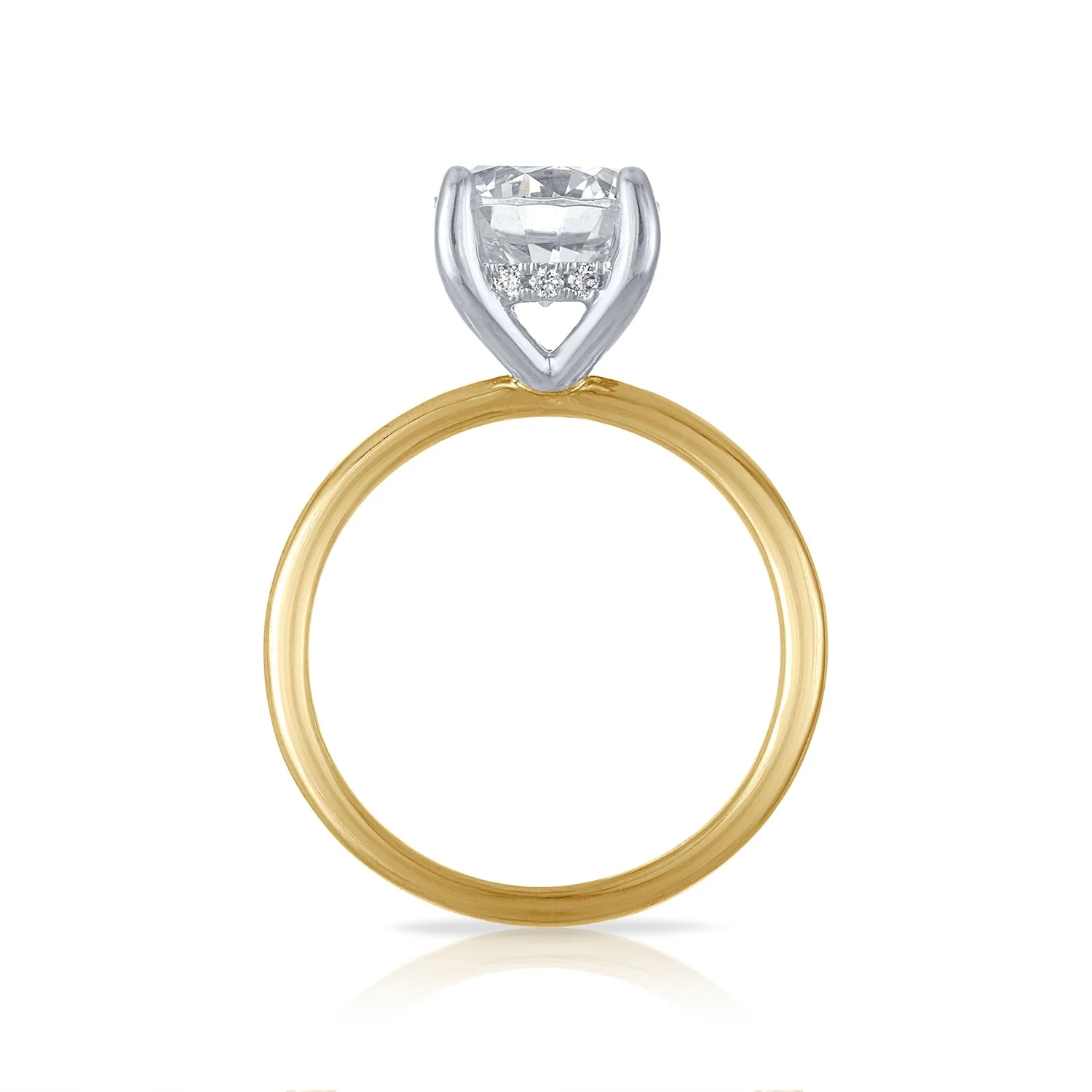 Hidden Halo Solitaire Engagement Ring - Image 3