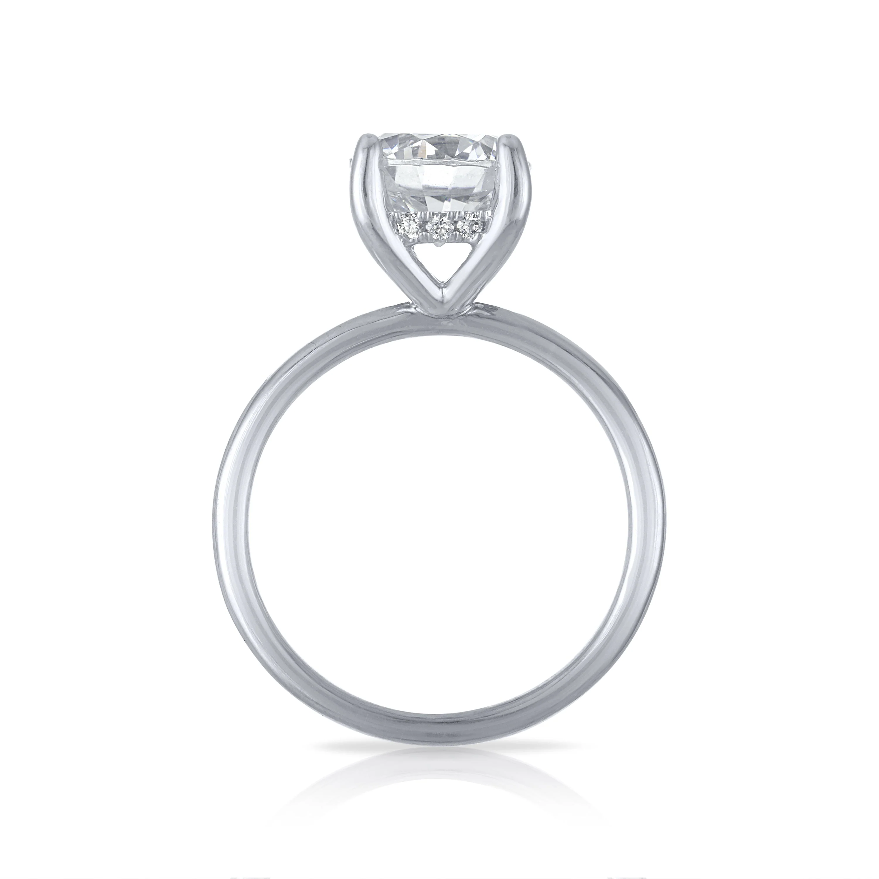 Hidden Halo Solitaire Engagement Ring - Image 6
