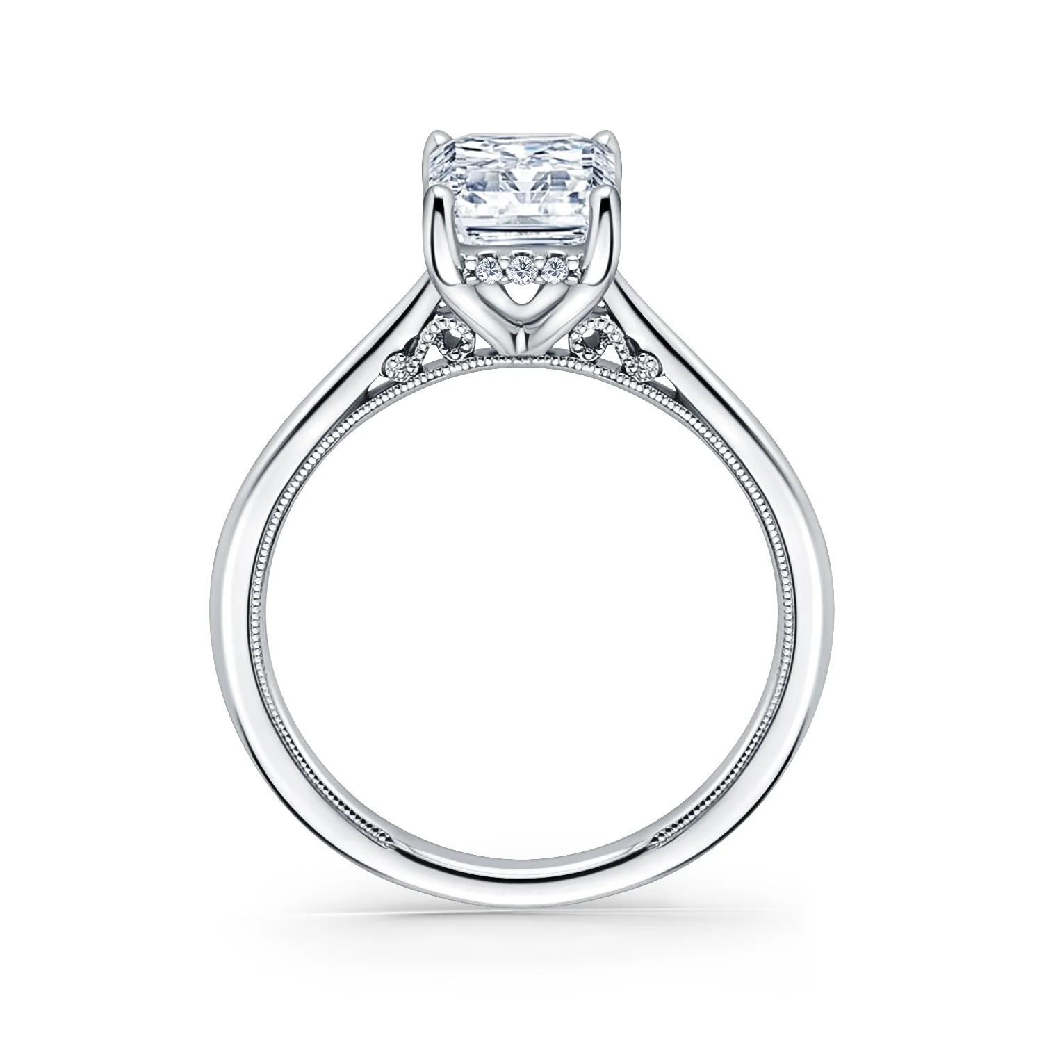 Hidden Halo Engagement Ring - Image 3