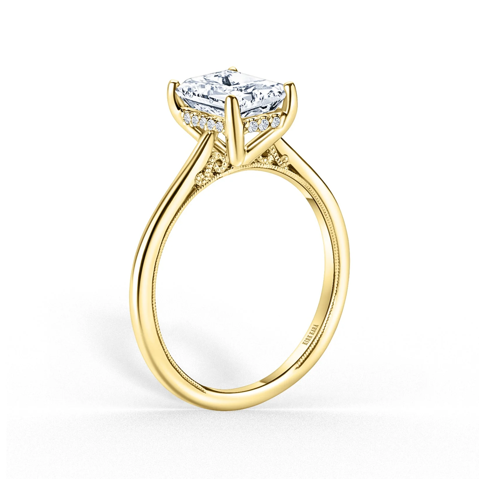 Hidden Halo Engagement Ring - Image 7