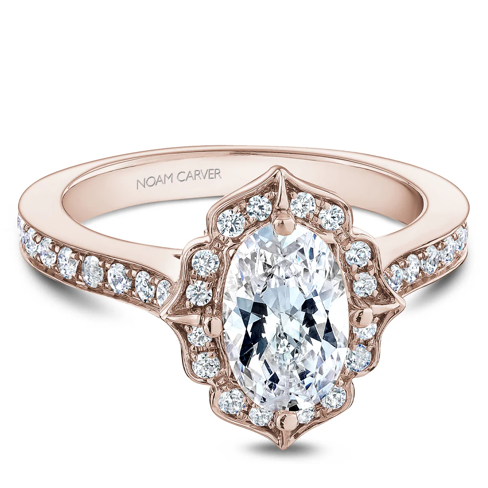 Diamond Halo Engagement Ring - Image 10