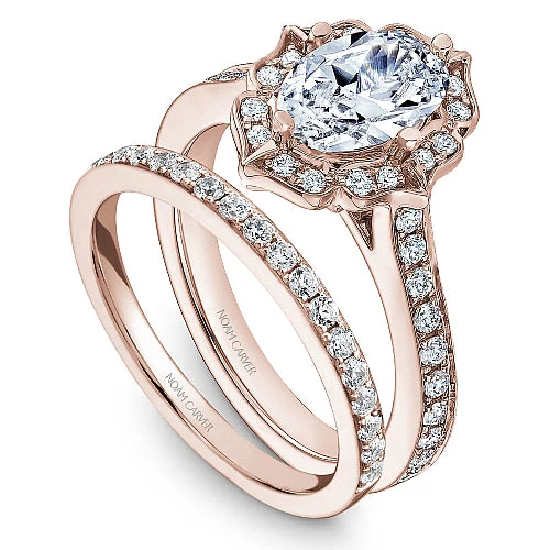 Diamond Halo Engagement Ring - Image 11