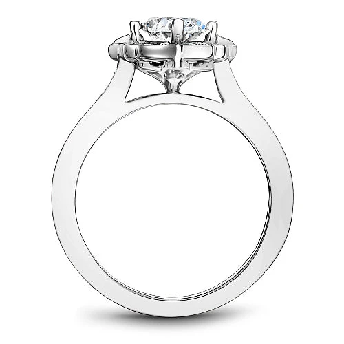 Diamond Halo Engagement Ring - Image 4