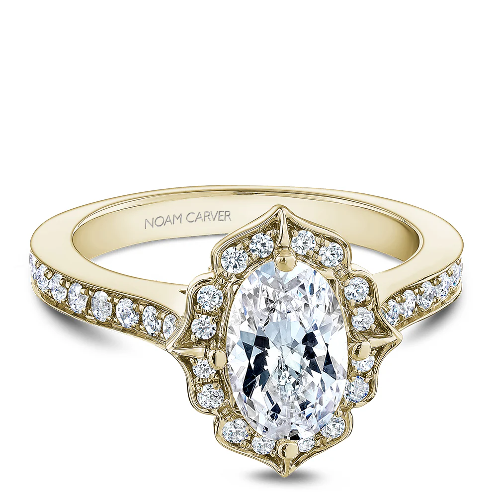 Diamond Halo Engagement Ring - Image 6