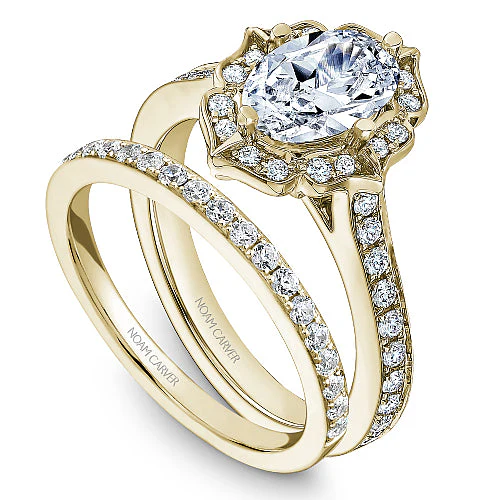 Diamond Halo Engagement Ring - Image 7