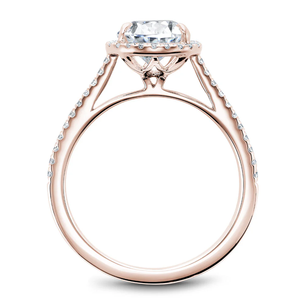 Diamond Halo Engagement Ring - Image 10