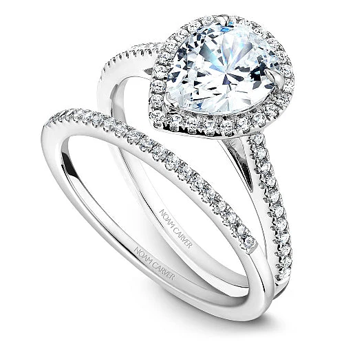 Diamond Halo Engagement Ring - Image 3