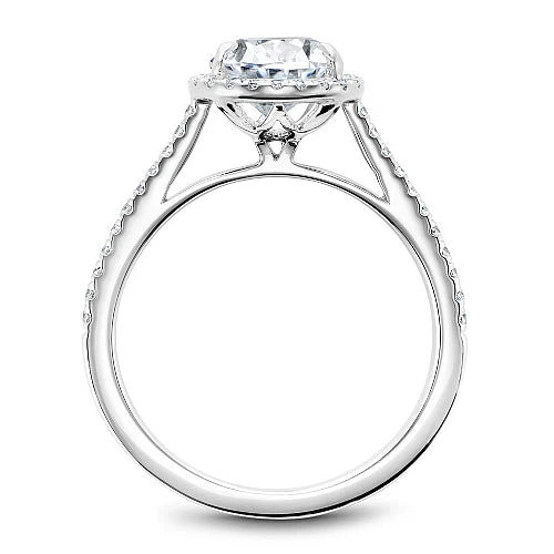 Diamond Halo Engagement Ring - Image 4