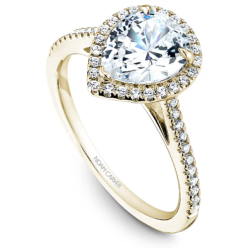 Diamond Halo Engagement Ring - Image 5