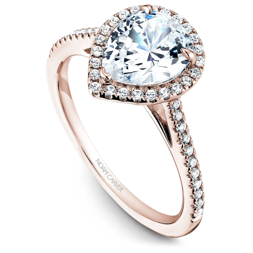 Diamond Halo Engagement Ring - Image 8