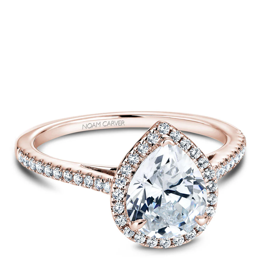 Diamond Halo Engagement Ring - Image 9