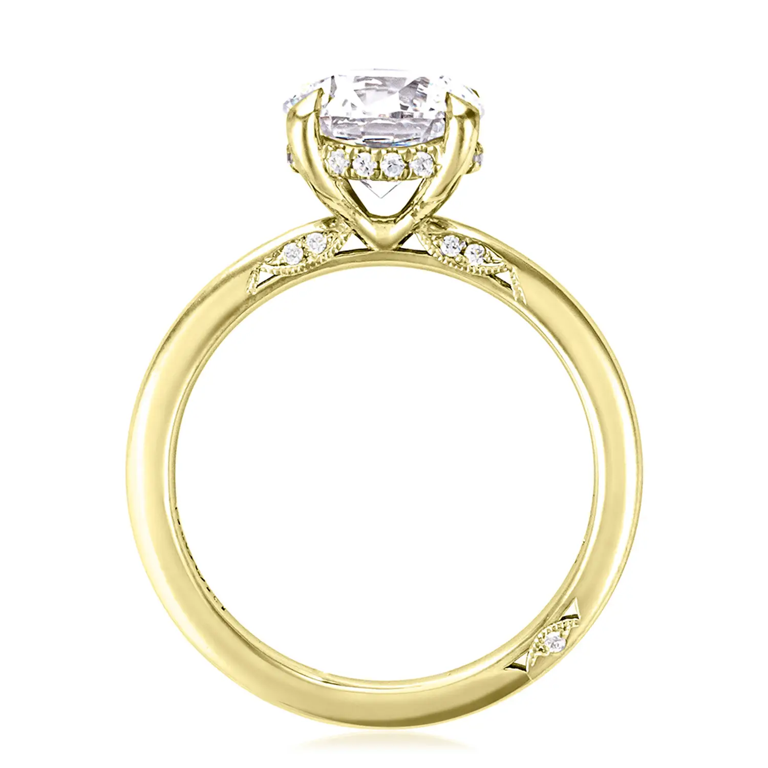 Hidden Halo Engagement Ring - Image 6
