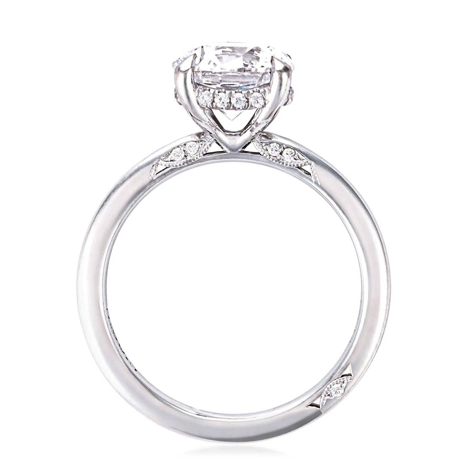 Hidden Halo Engagement Ring - Image 7