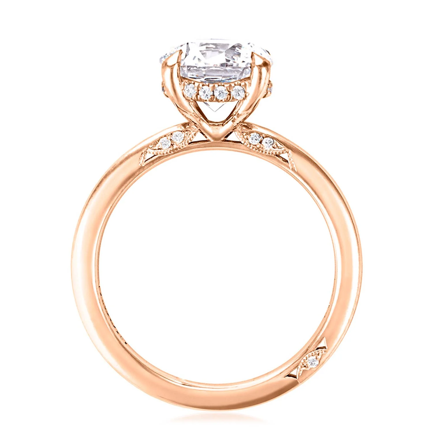 Hidden Halo Engagement Ring - Image 8