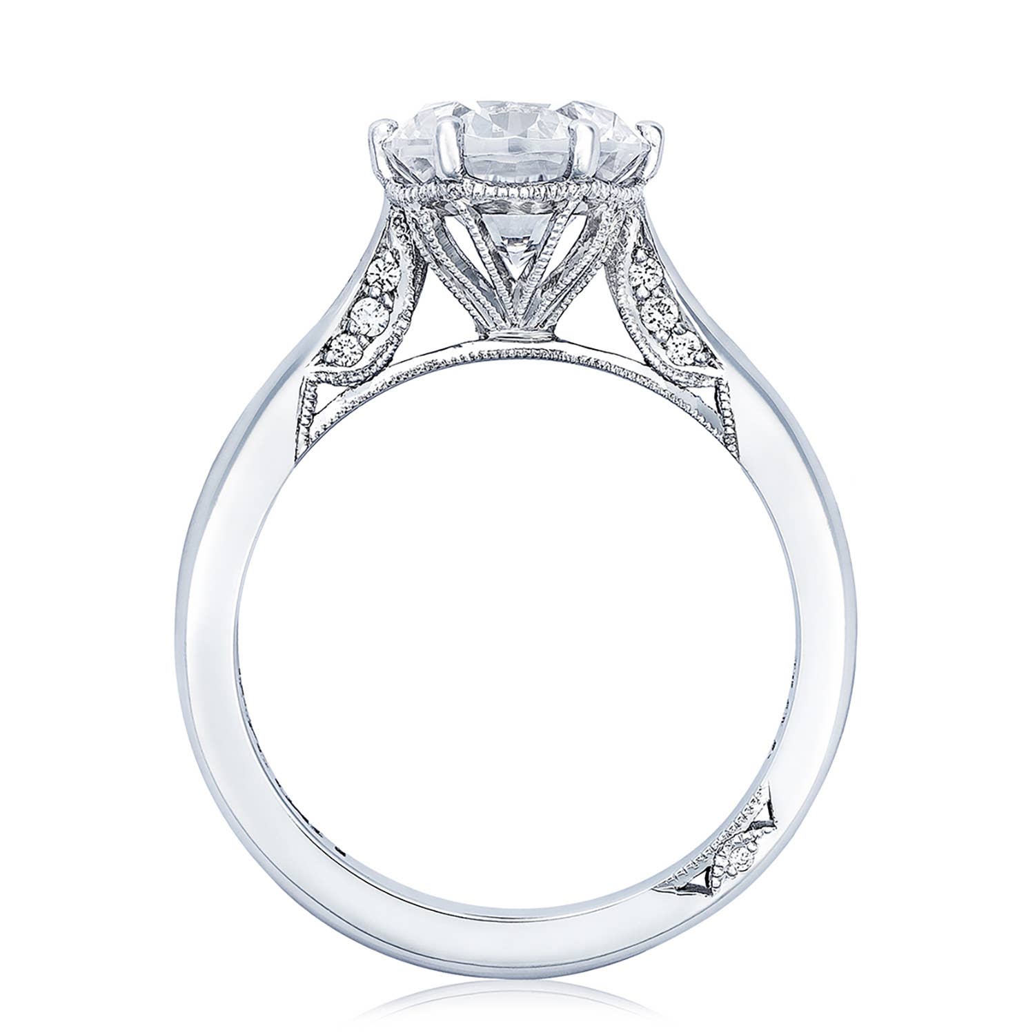 Hidden Halo Engagement Ring - Image 4
