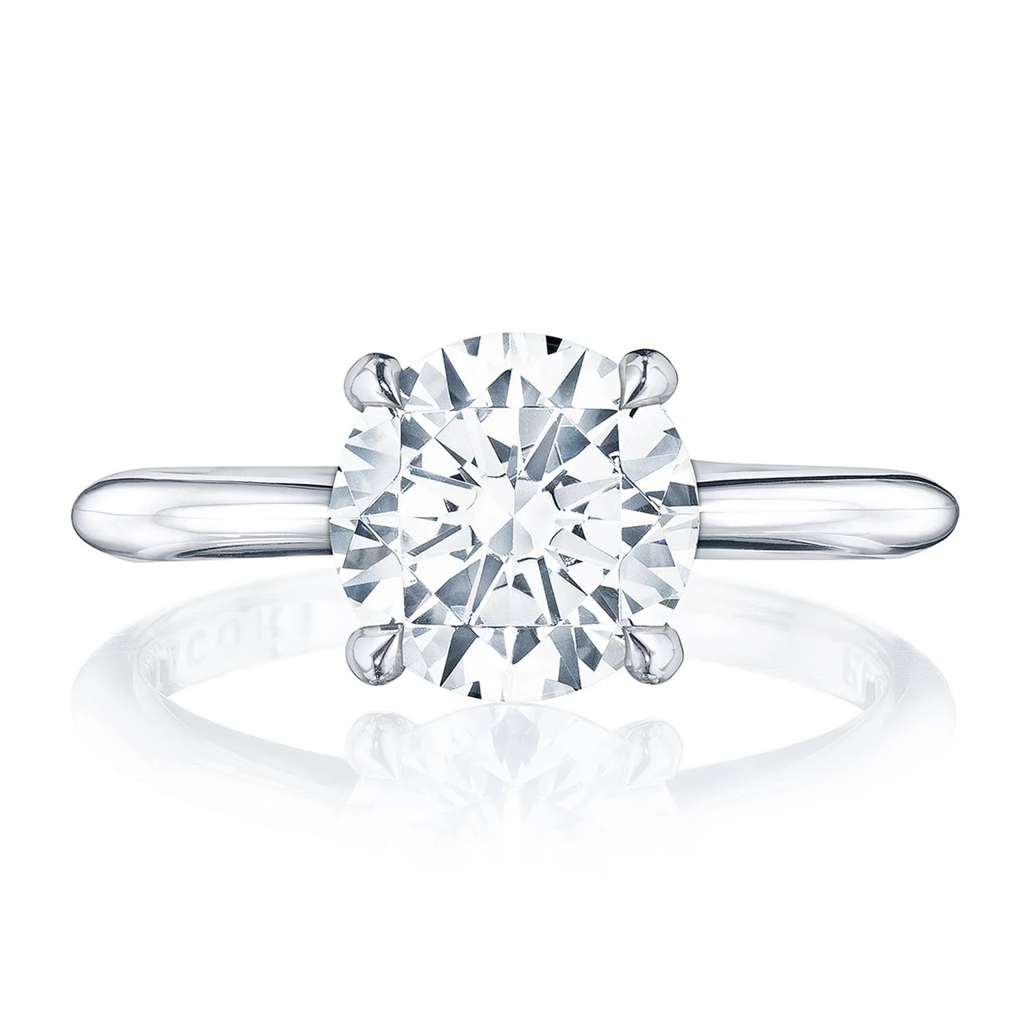 Hidden Halo Engagement Ring - Image 4
