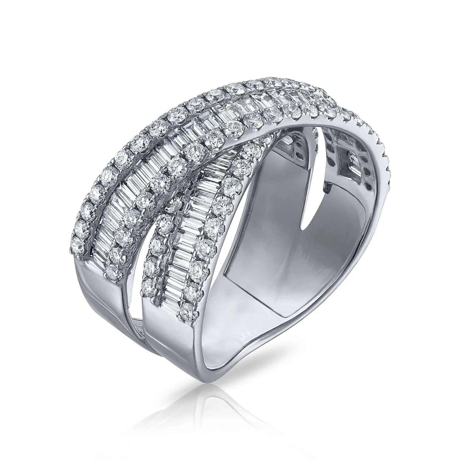 2.25CT Twisted Diamond Band - Image 4