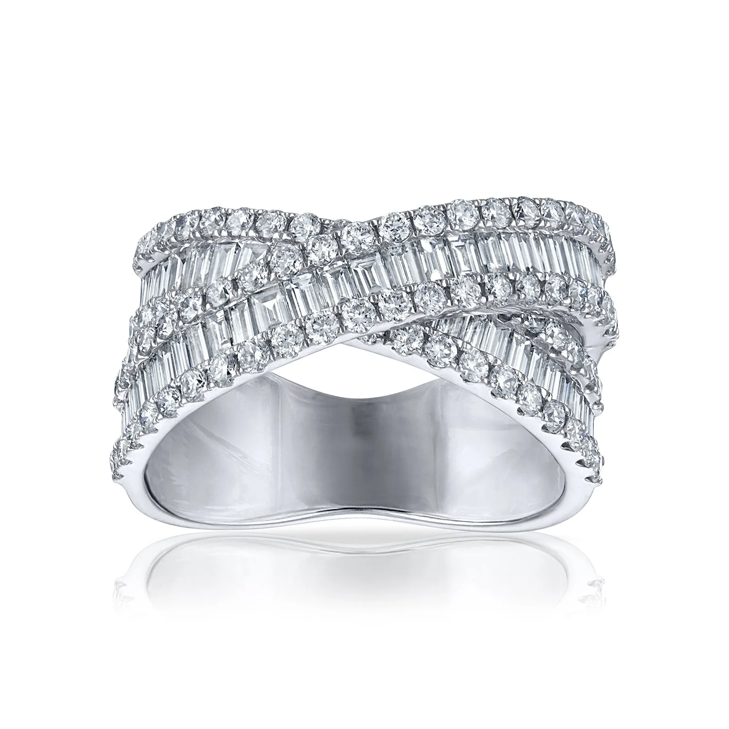 2.25CT Twisted Diamond Band - Image 5